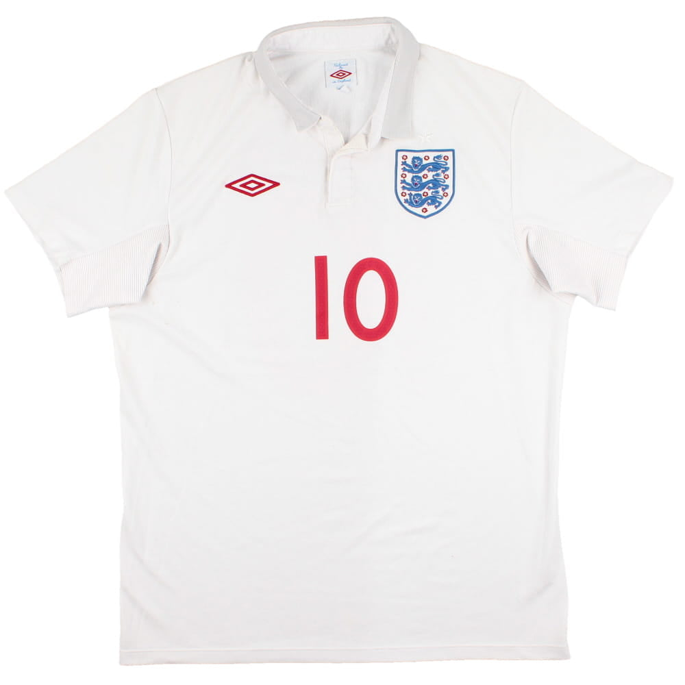 England 2009-10 Home Shirt (S) Rooney #10 (Very Good)_1
