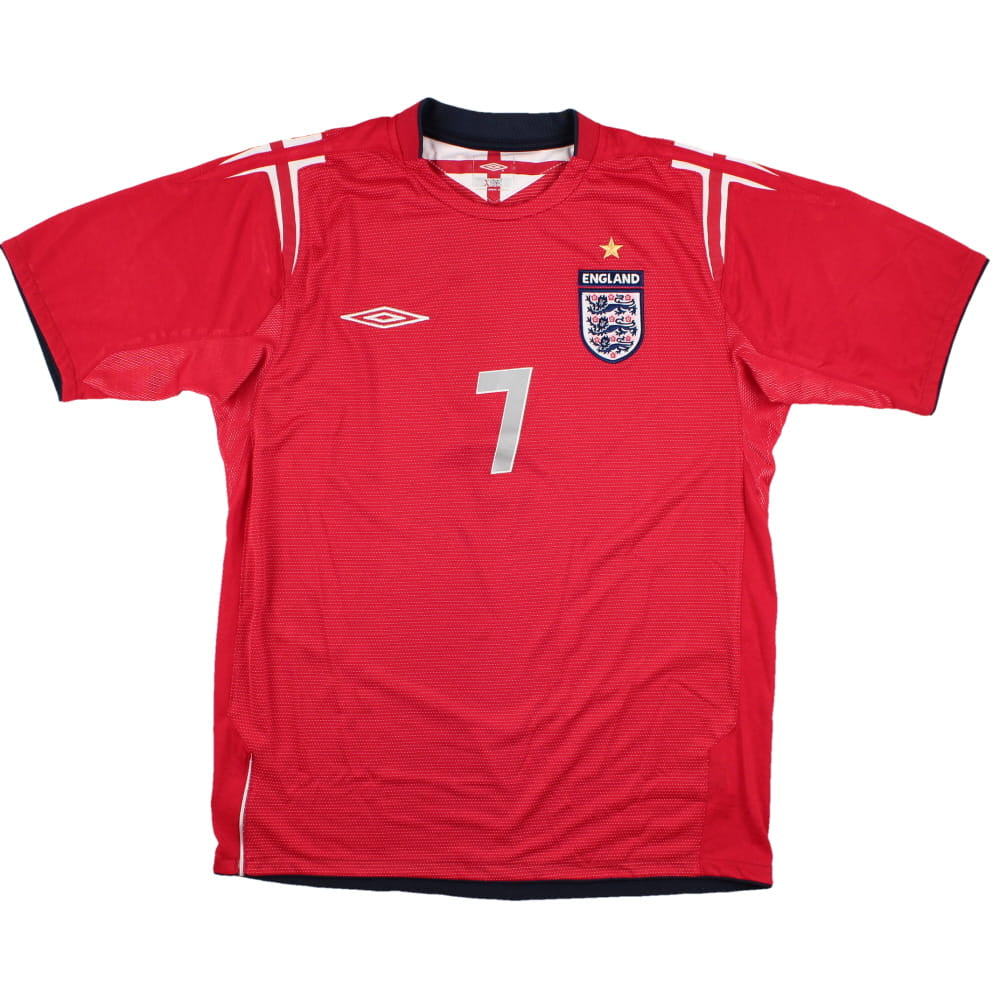 England 2004-06 Away Shirt (XXL) Beckham #7 (Very Good)_1