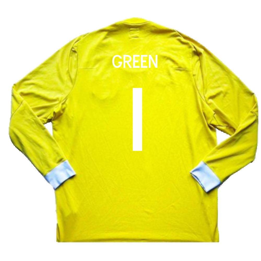 2010-2011 England Goalkeeper LS Shirt (Black) (Excellent) (Green 1)_1