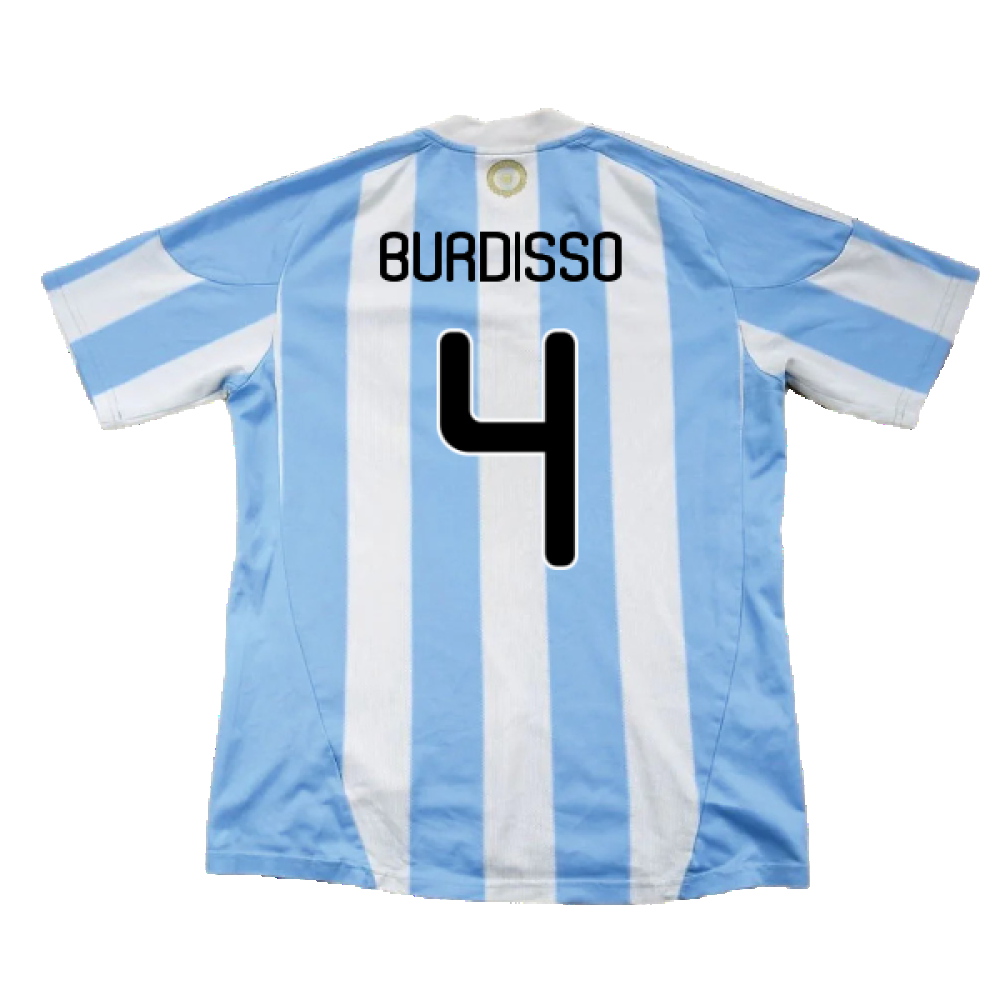 Argentina 2010-11 Home Shirt (Excellent) (Burdisso 4)_1