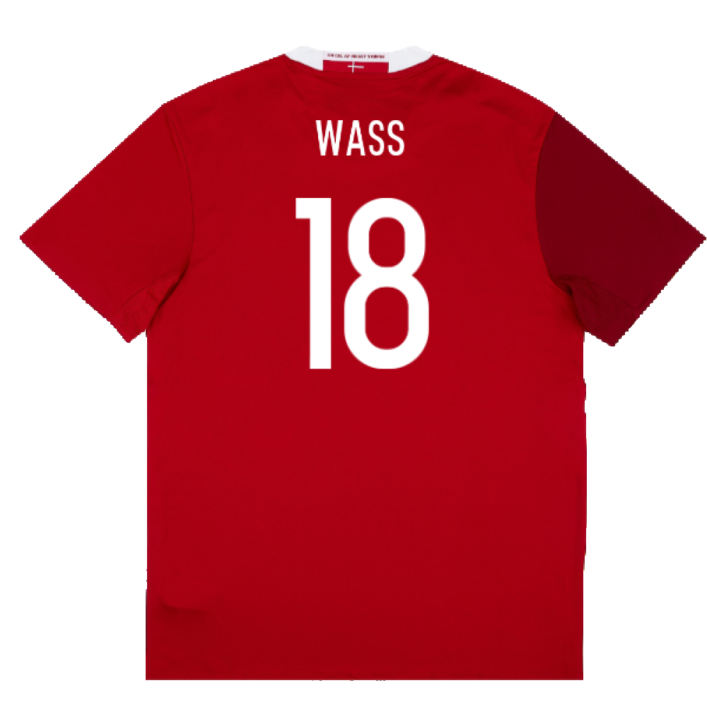 Denmark 2015-16 Home Shirt (L) (Excellent) (Wass 18)_1