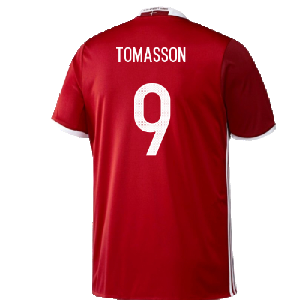 Denmark 2016-17 Home Shirt (S) (Mint) (Tomasson 9)_1
