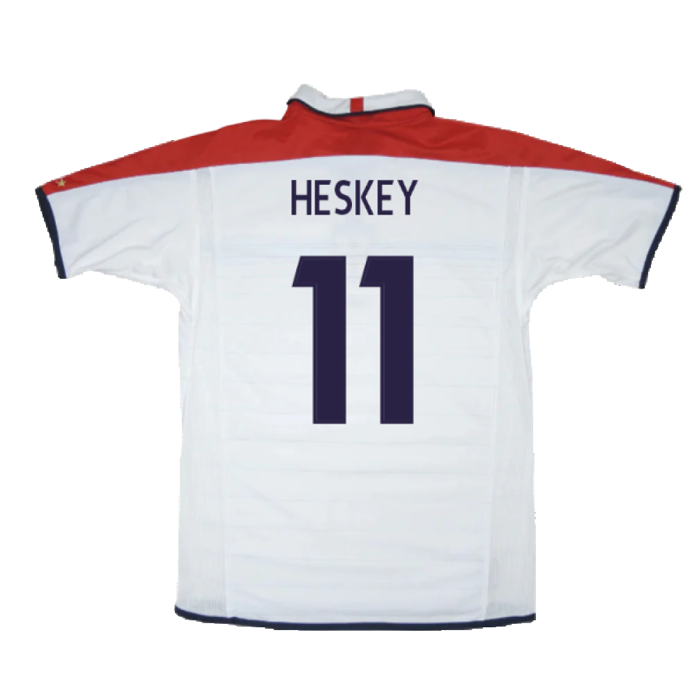 England 2003-05 Home Shirt (XL) (Mint) (Heskey 11)_1