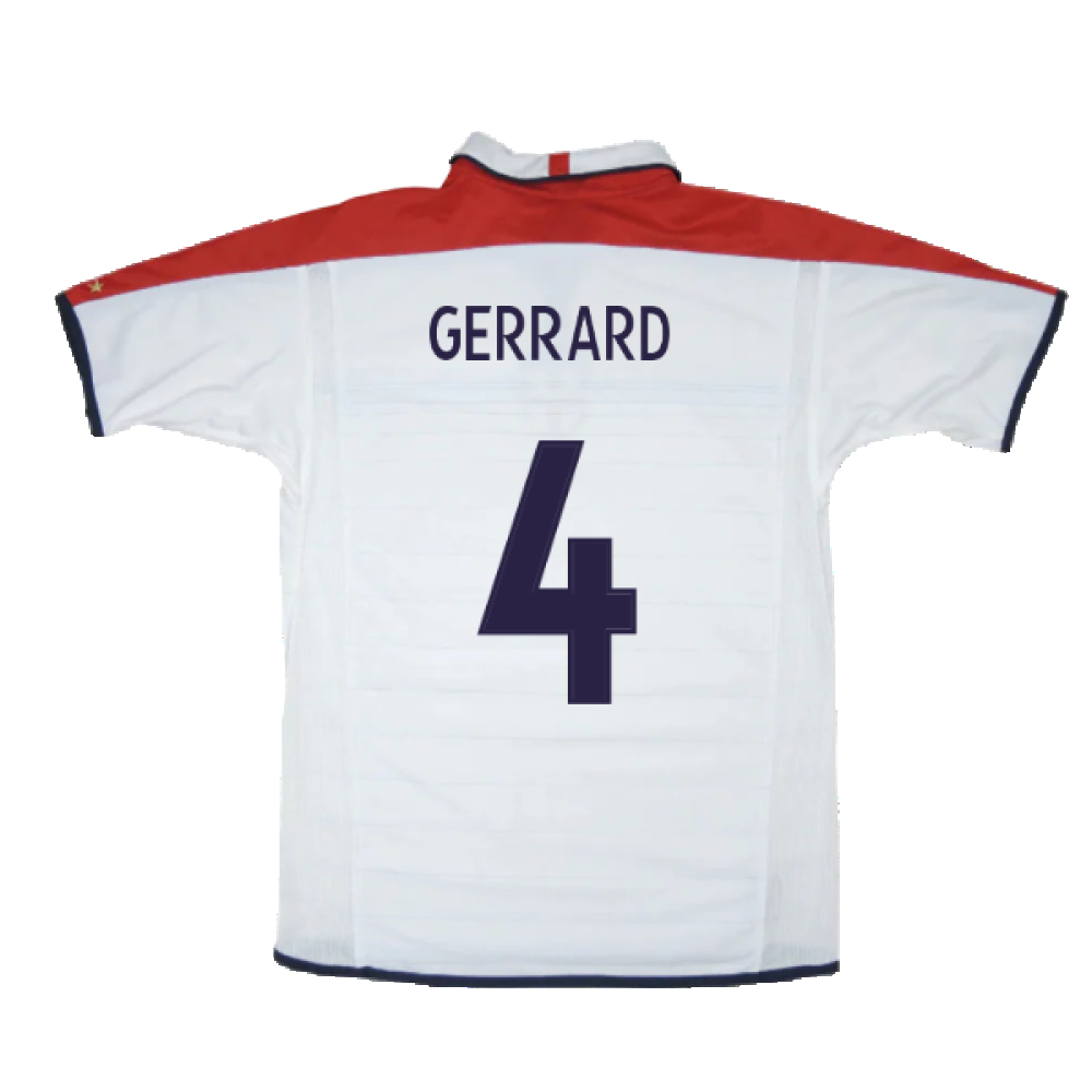 England 2003-05 Home Shirt (Excellent) (Gerrard 4)_1