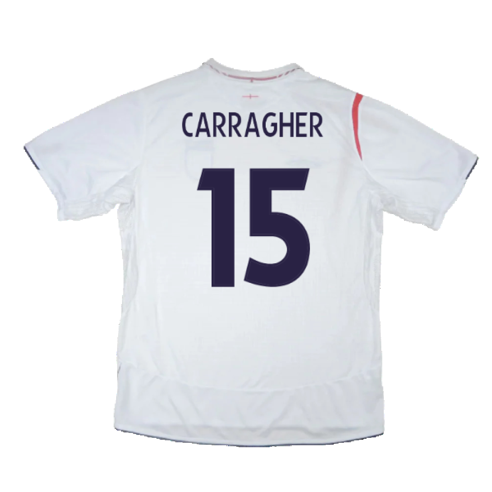 England 2005-2007 Home Shirt (L) (Very Good) (CARRAGHER 15)_1