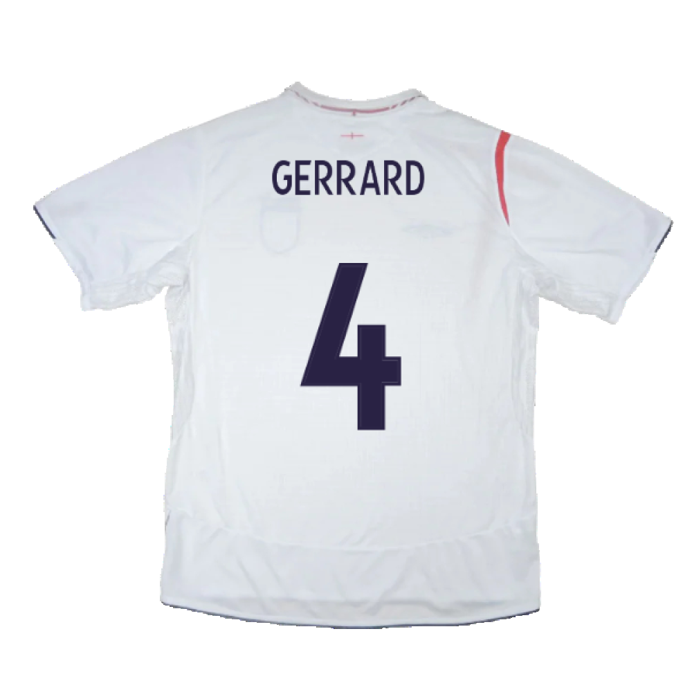 England 2005-2007 Home Shirt (XL) (Good) (GERRARD 4)_1