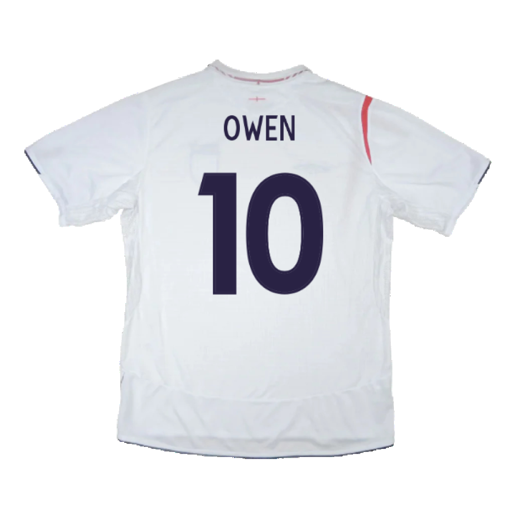 England 2005-2007 Home Shirt (L) (Excellent) (OWEN 10)_1