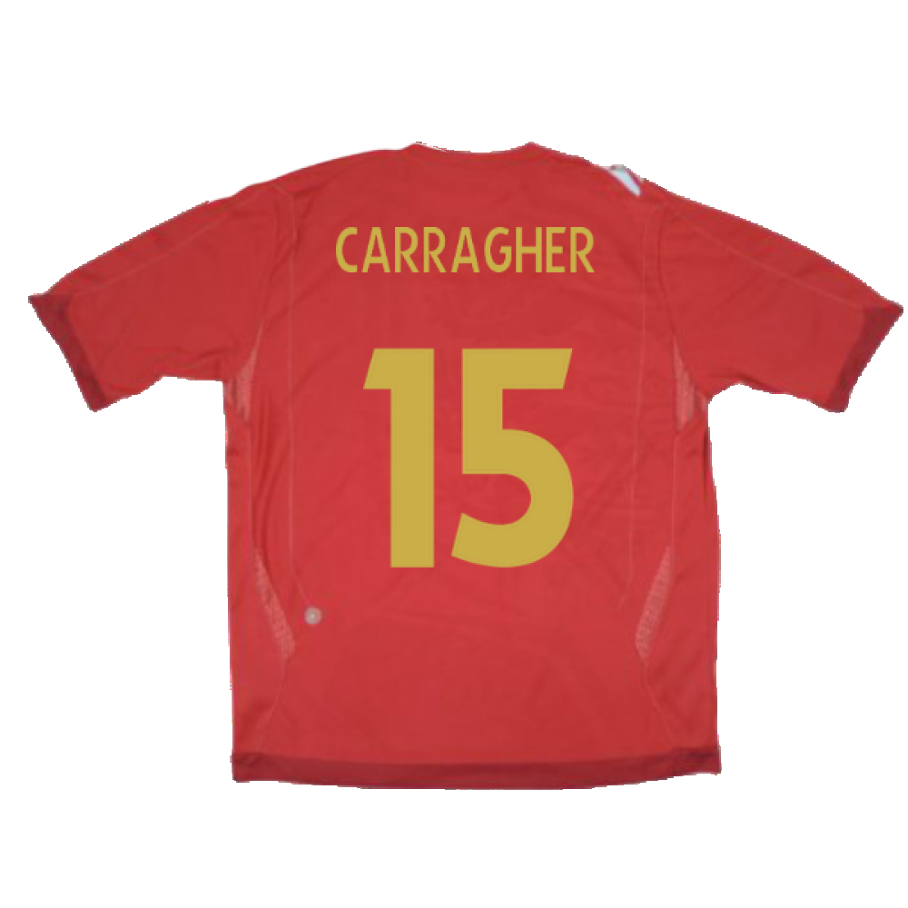 England 2006-08 Away Shirt (L) (Very Good) (CARRAGHER 15)_1