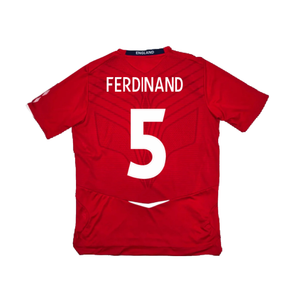 England 2008-10 Away Shirt (S) (Excellent) (FERDINAND 5)_1