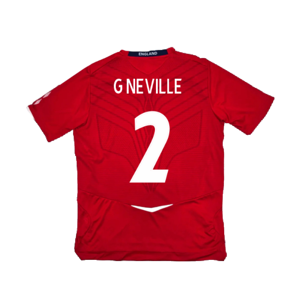 England 2008-10 Away Shirt (XL) (Very Good) (G NEVILLE 2)_1
