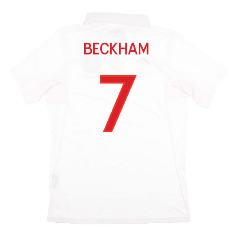 England 2009-10 Home Shirt (With South Africa Badge Detail) (Medium Boy) (Very Good) (BECKHAM 7)_1