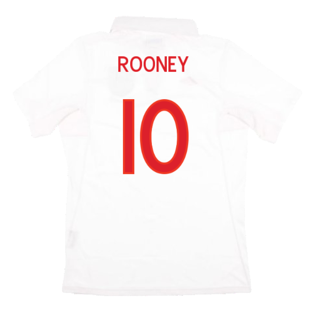 England 2009-10 Home Shirt (With South Africa Badge Detail) (L) (Very Good) (ROONEY 10)_1