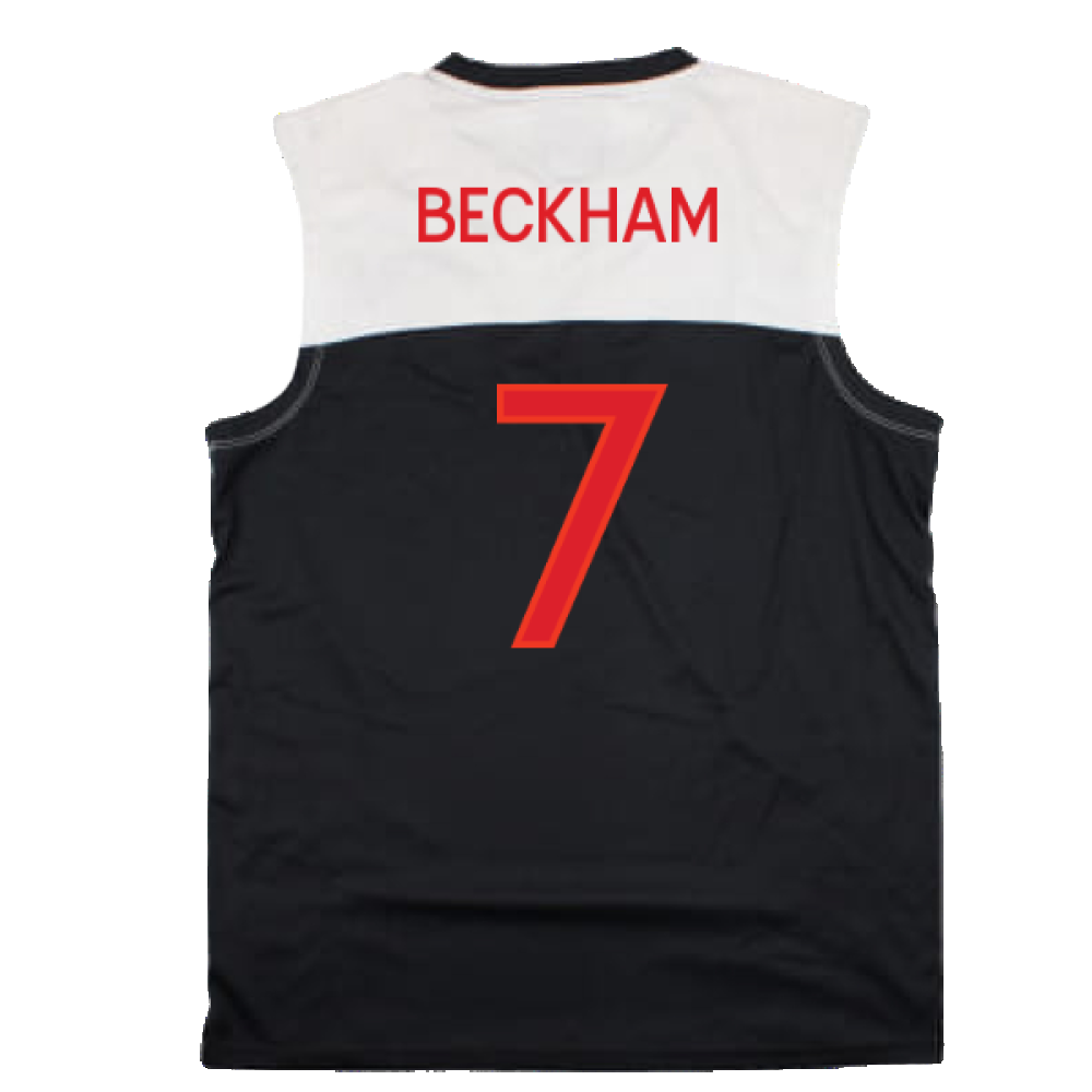 England 2010-11 Umbro Training Vest (L) (Excellent) (BECKHAM 7)_1