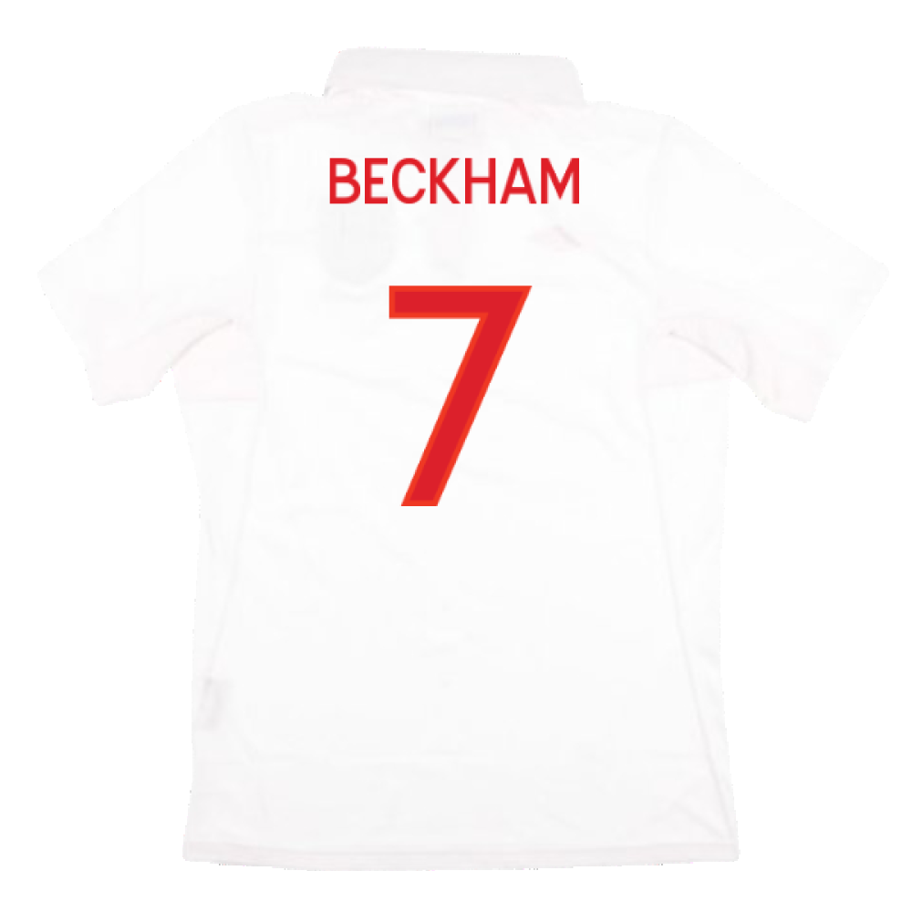 England 2010-12 Home Shirt (M) (Very Good) (BECKHAM 7)_1