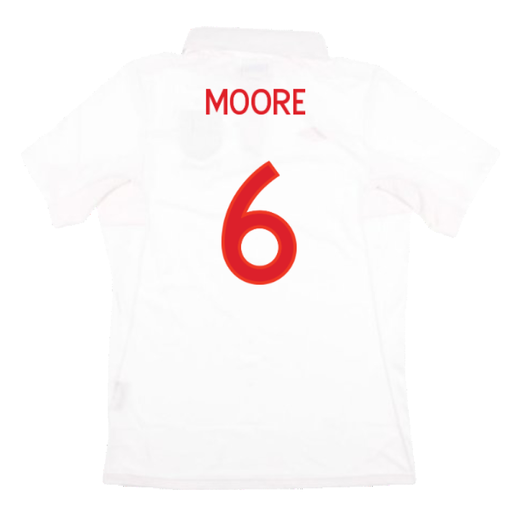 England 2010-11 Home Shirt (M) (Very Good) (Moore 6)_1