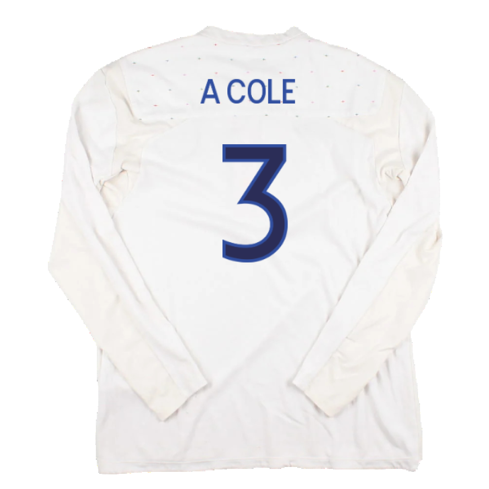 England 2010-12 Long Sleeve Home Shirt (L) (Excellent) (A COLE 3)_1