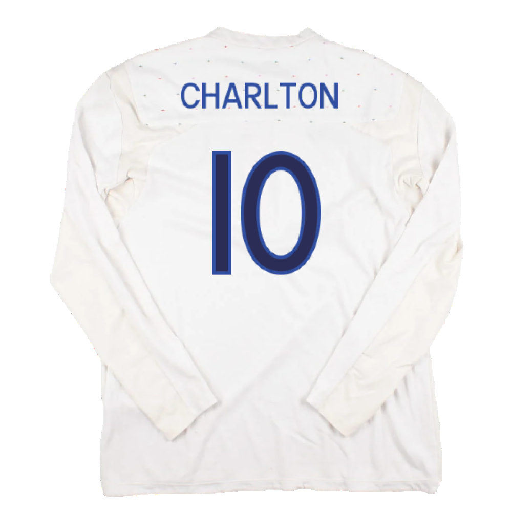 England 2010-12 Long Sleeve Home Shirt (M) (Fair) (Charlton 10)_1