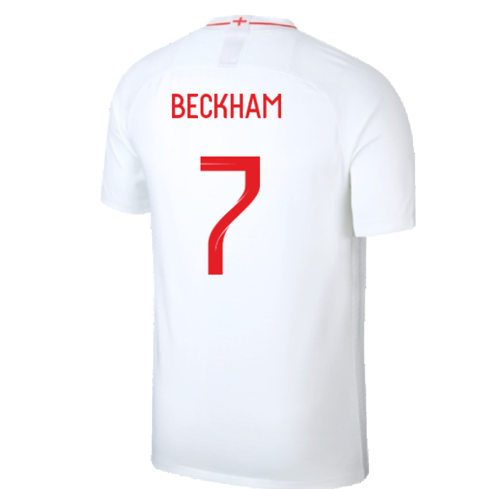 England 2018-19 Home Shirt (Infant M) (Excellent) (Beckham 7)_1