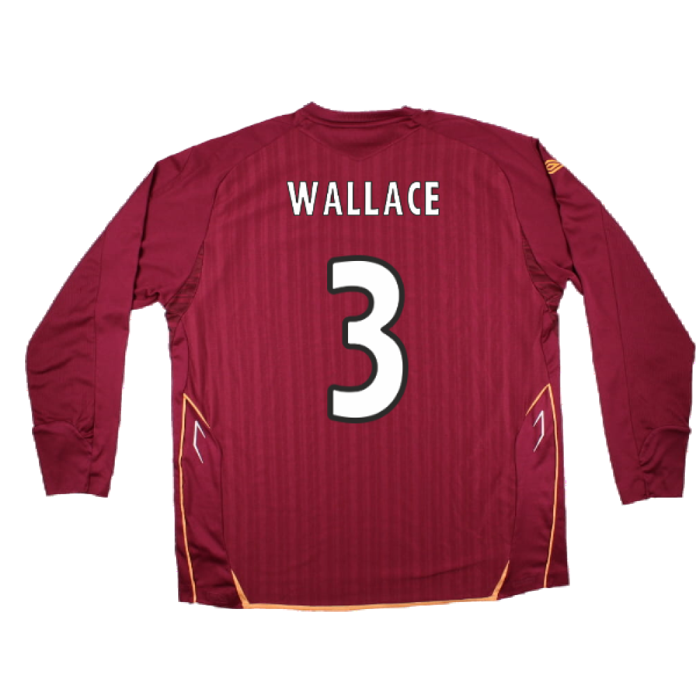 Hearts 2007-08 Long Sleeve Home Shirt (XXL) (Excellent) (Wallace 3)_1