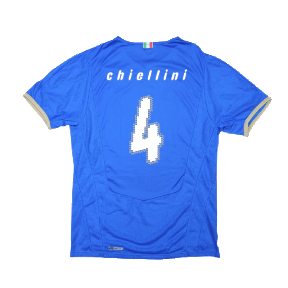 Italy 2008-09 Home Shirt (XL) (Excellent) (Chiellini 4)_1