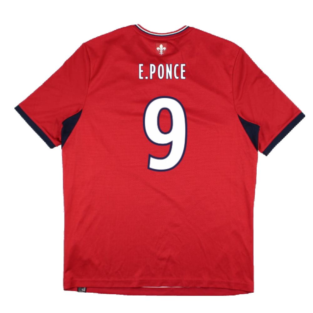 Lille 2017-18 Home Shirt (Sponsorless) (M) (Excellent) (E.Ponce 9)_1