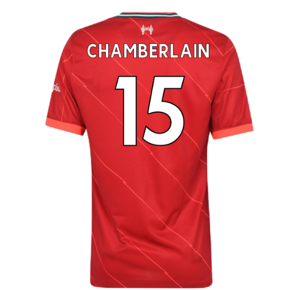 Liverpool 2021-22 Home Shirt (L) (CHAMBERLAIN 15) (Excellent)_1