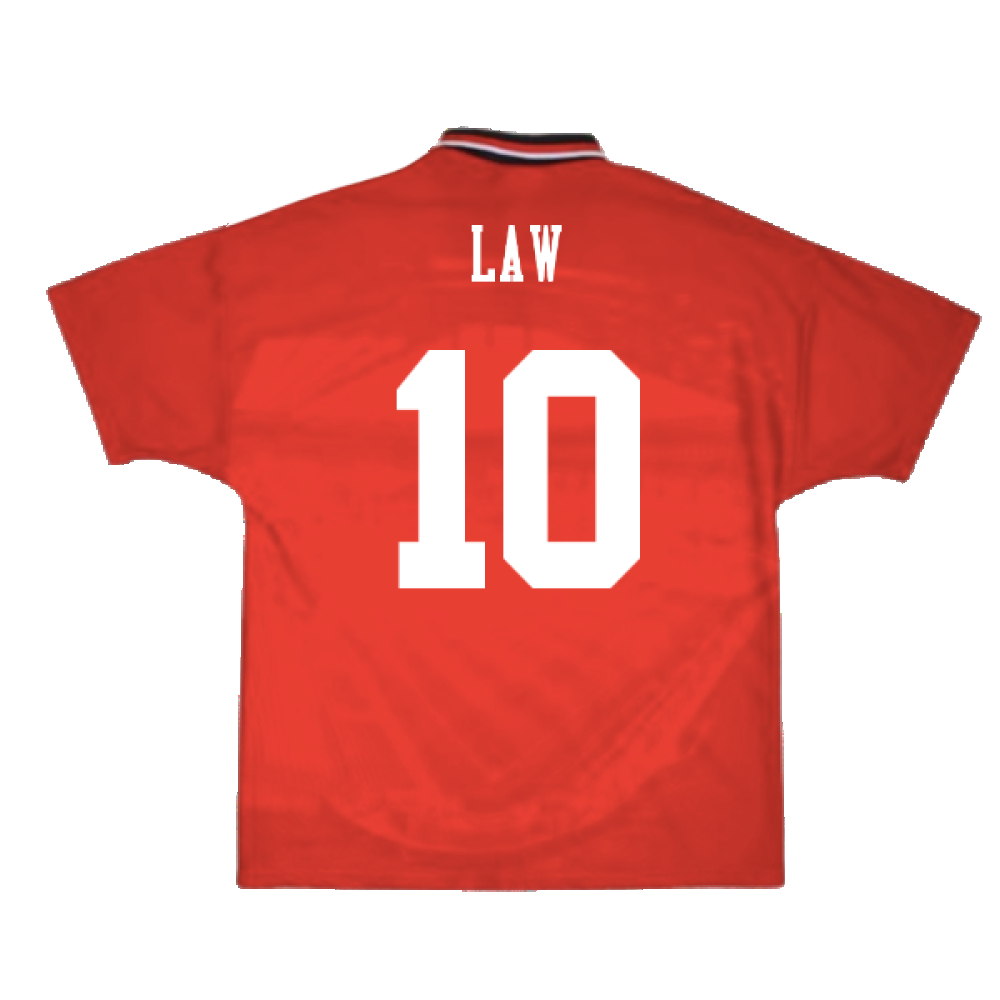 Manchester United 1994-96 Home Shirt (XXL) (Excellent) (Law 10)_1