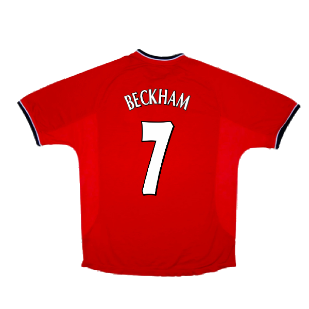 Manchester United 2000-02 Home Shirt (Youths) (Good) (Beckham 7)_1