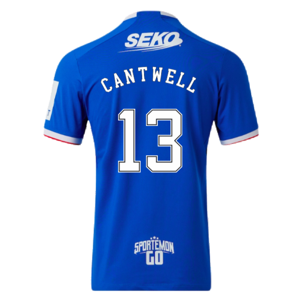 Rangers 2022-23 Home Shirt (L) (Mint) (Cantwell 13)_1