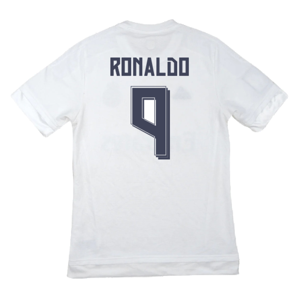Real Madrid 2015-16 Home Shirt (M) (Ronaldo 9) (Excellent)_1