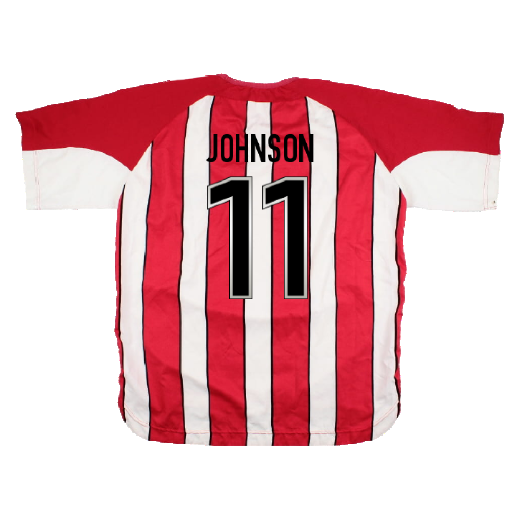 Sheffield United 2004-05 Home Shirt (2XL) (Good) (Johnson 11)_1