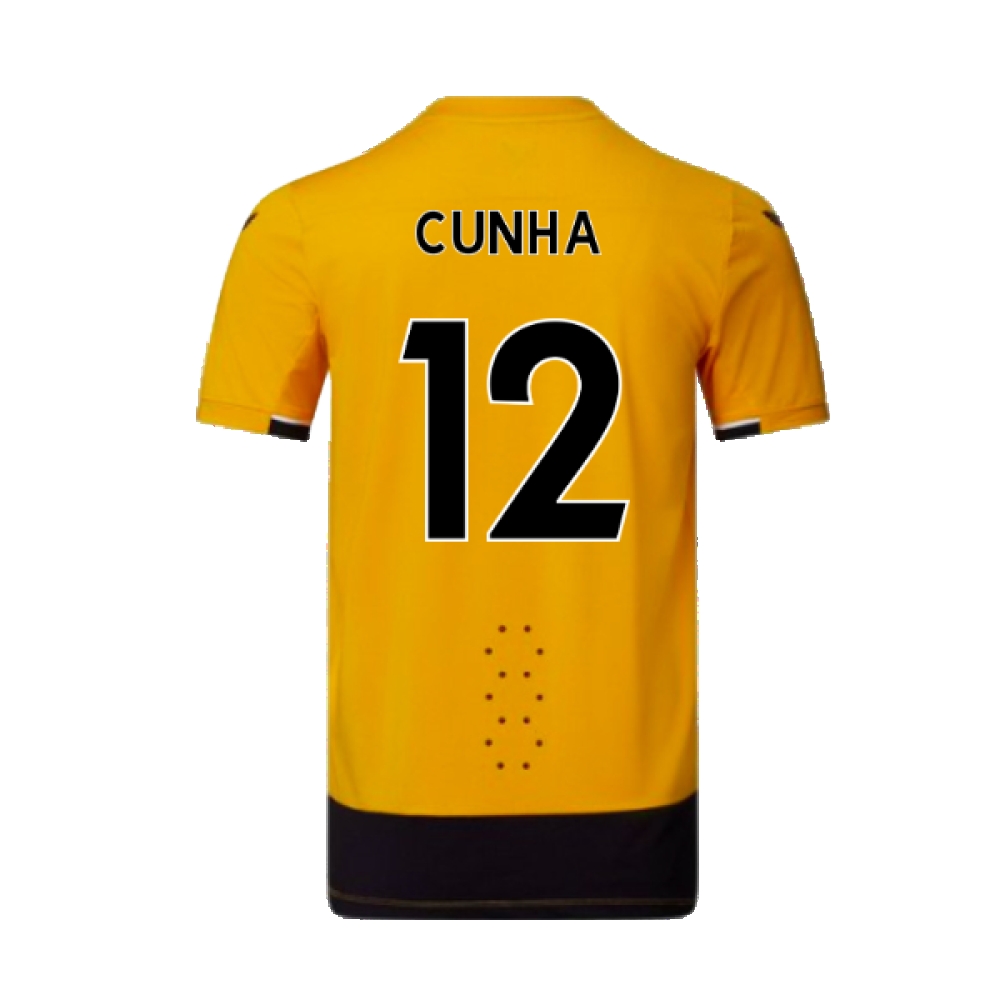 Wolves 2022-23 Pro Home Shirt (Sponsorless) (S) (Mint) (Cunha 12)_1