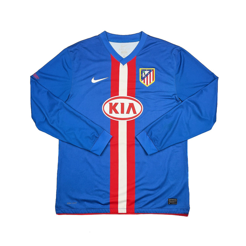 2010/11 ATLETICO MADRID SIMAO #11 *PLAYER ISSUE* L/S AWAY SHIRT (L) NIKE