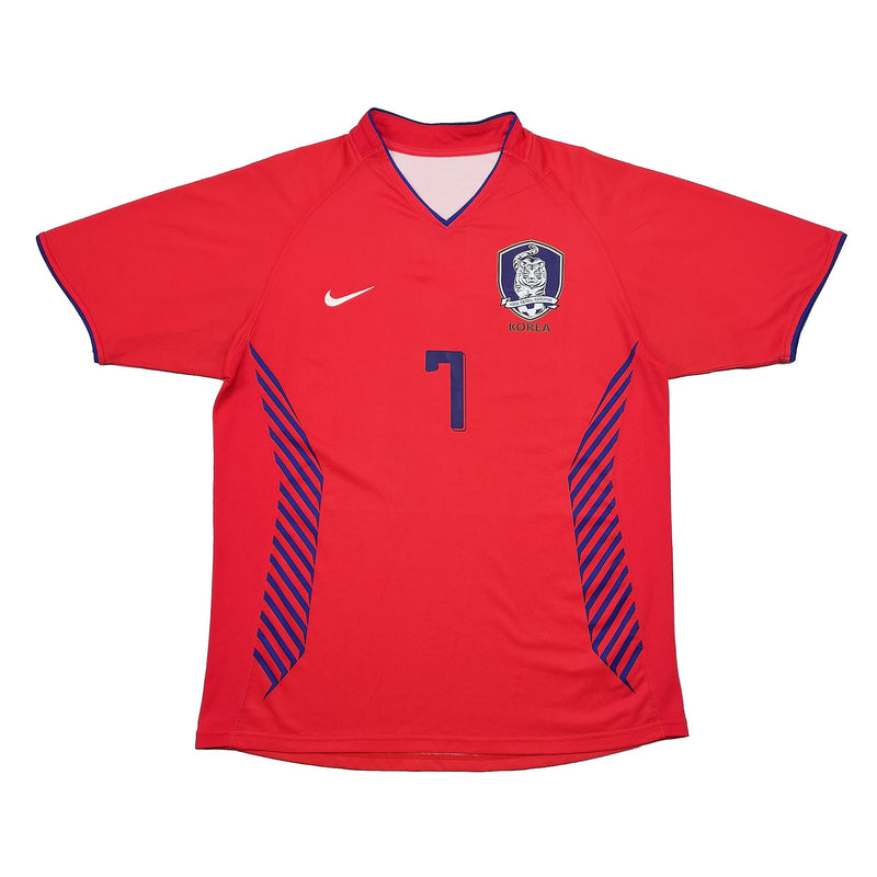 2006/08 SOUTH KOREA JI SUNG #7 HOME SHIRT (M) NIKE