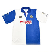 1995/96 Blackburn Rovers Sherwood #4 Heimtrikot (L) Asics