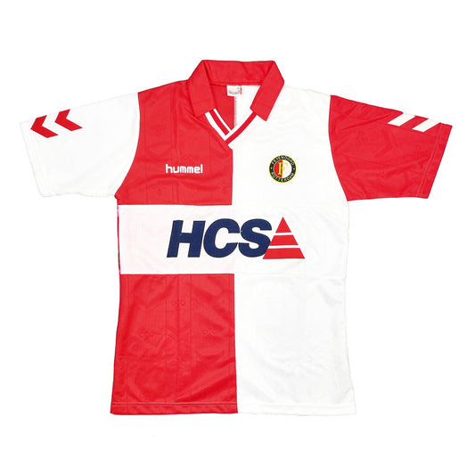 1989/90 FEYENOORD *MINT* HOME SHIRT (L) HUMMEL
