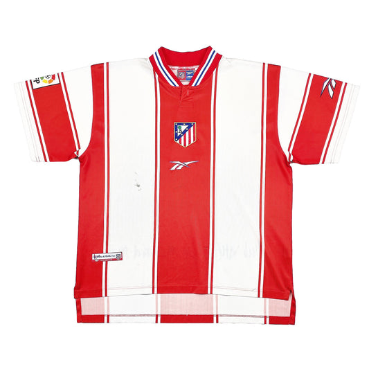 CULT KITS - 1999/00 ATLETICO MADRID HOME SHIRT (L) REEBOK