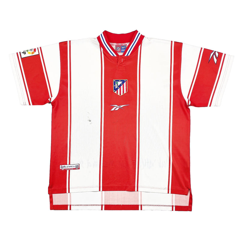 CULT KITS - 1999/00 ATLETICO MADRID HOME SHIRT (L) REEBOK