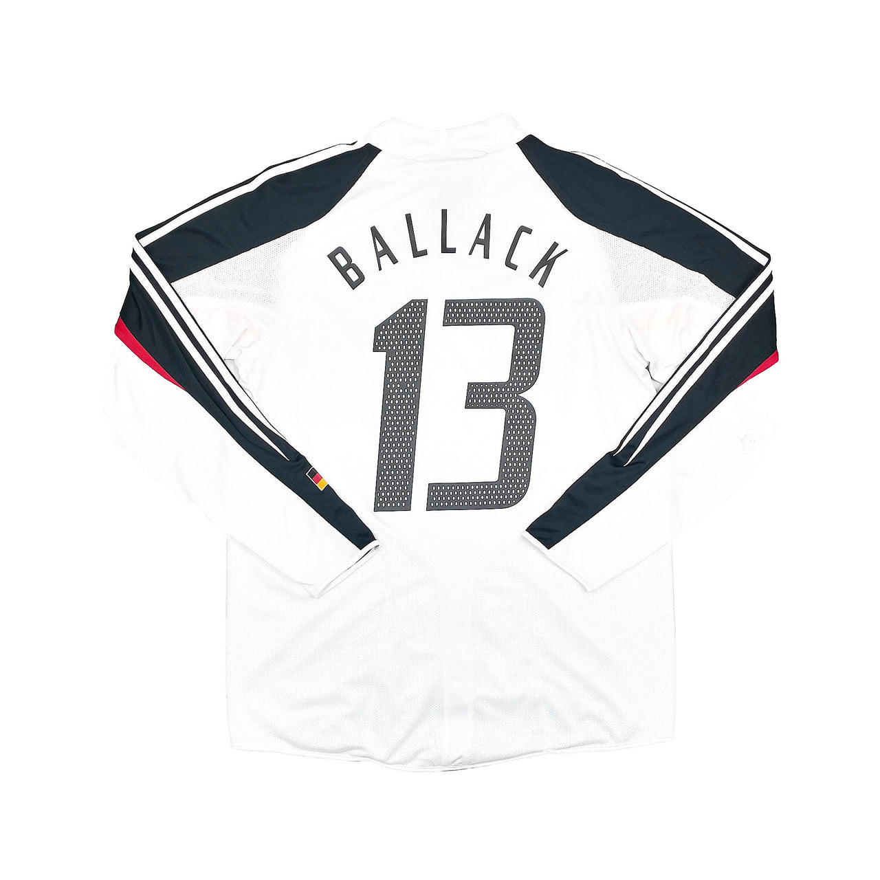 2004/05 GERMANY BALLACK #13 *PLAYER ISSUE* L/S HOME SHIRT (M) ADIDAS