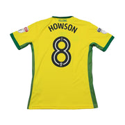 2016/17 Norwich City Howson #8 *Match Issue* Heimtrikot (M) Errea