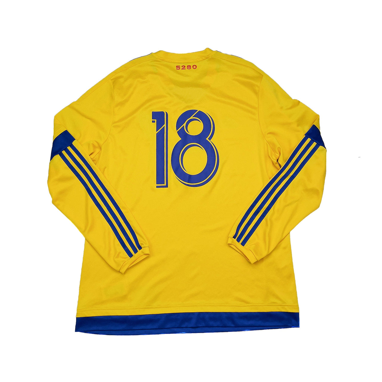 2016/17 COLORADO RAPIDS #18 *PLAYER ISSUE* L/S AWAY SHIRT (XL) ADIDAS