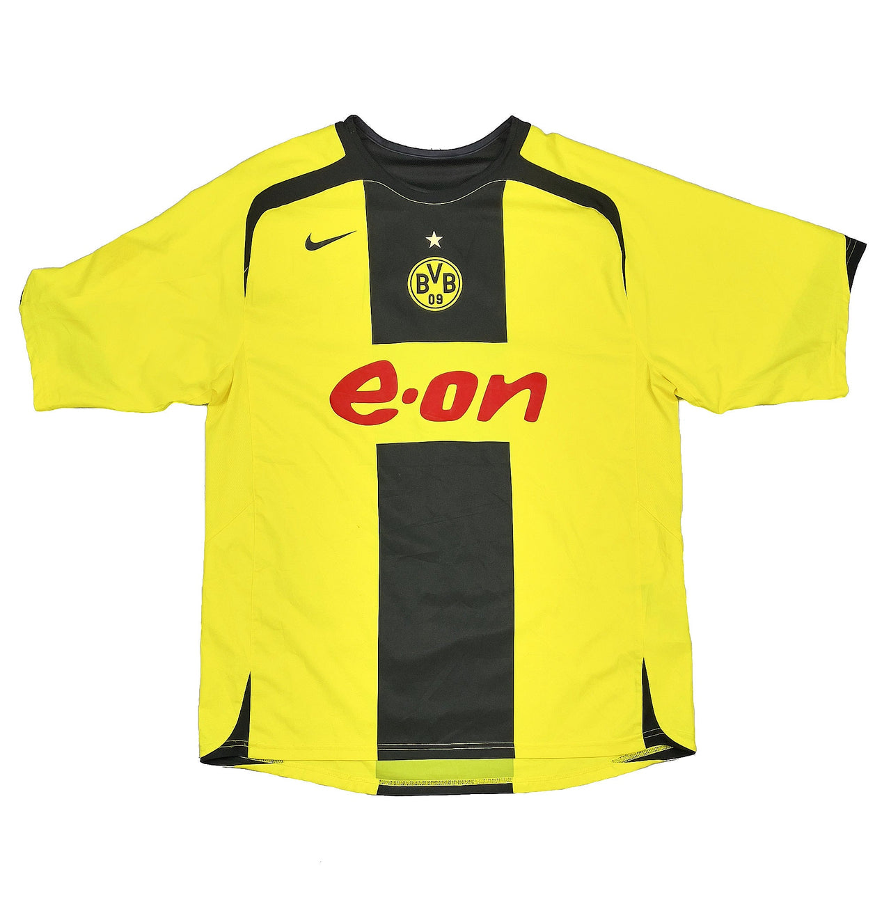 CULT KITS - 2005/06 DORTMUND BUCKLEY #7 *MATCH ISSUE* HOME SHIRT (L) NIKE