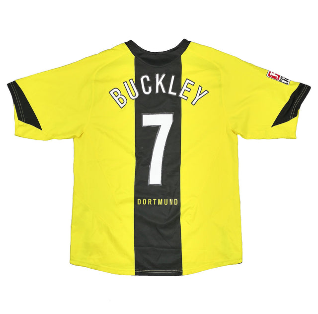 CULT KITS - 2005/06 DORTMUND BUCKLEY #7 *MATCH ISSUE* HOME SHIRT (L) NIKE