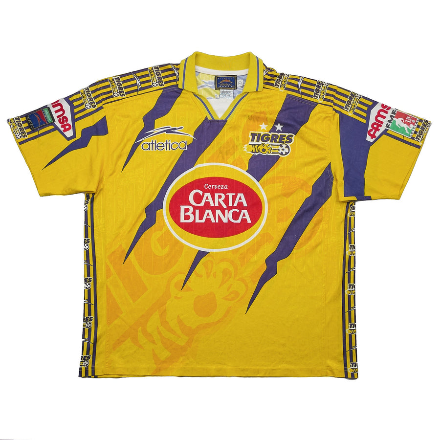 1997/98 Tigres UANL *Unterschriebenes* Heimtrikot (L) Atletica