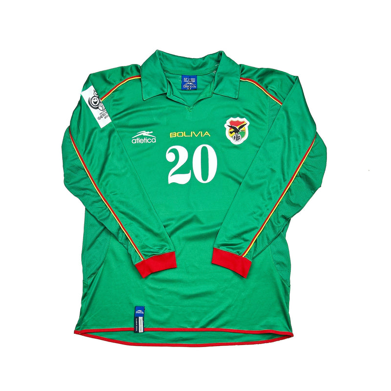 CULT KITS - 2004/06 BOLIVIA BOTERO #20 L/S HOME SHIRT (M) ATLETICA