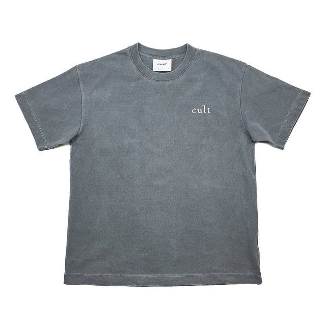 South China Embroidered Cult Tee - Charcoal | Cult Kits, Small / South China / Charcoal
