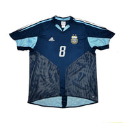 2004/05 Argentinien Riquelme #8 Auswärtstrikot (L) Adidas
