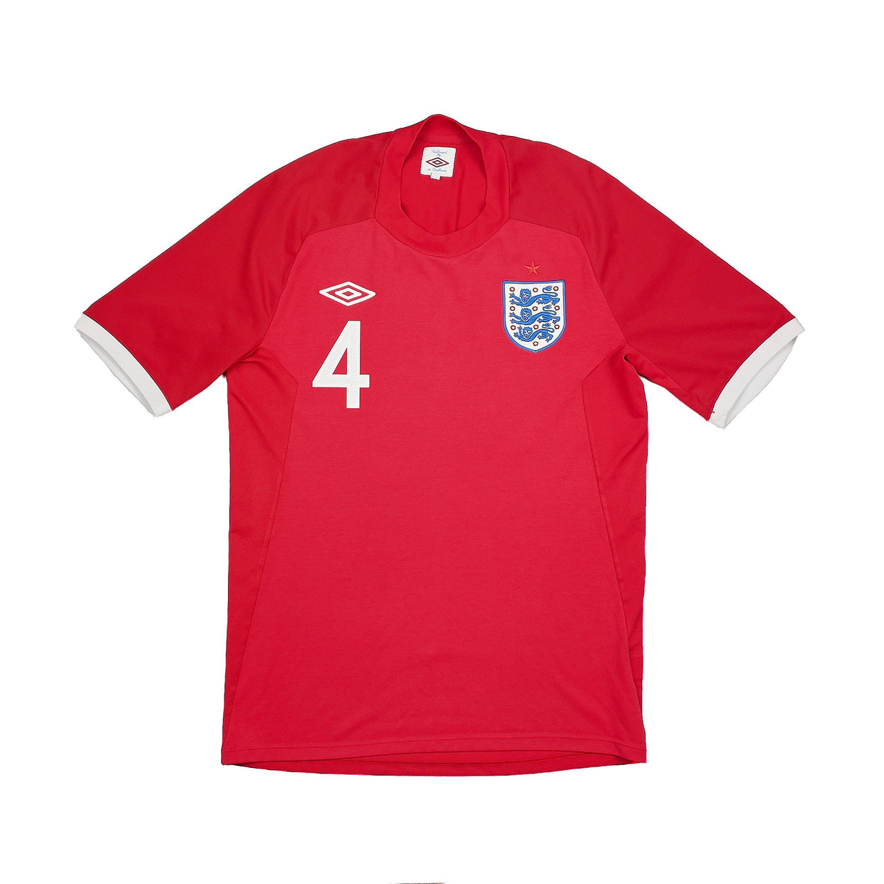 CULT KITS - 2010/11 ENGLAND GERRARD #4 AWAY SHIRT (M) UMBRO