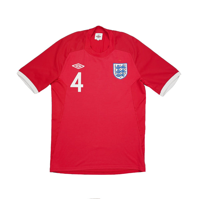 CULT KITS - 2010/11 ENGLAND GERRARD #4 AWAY SHIRT (M) UMBRO