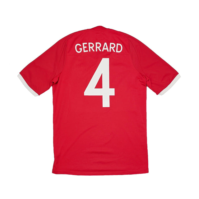 CULT KITS - 2010/11 ENGLAND GERRARD #4 AWAY SHIRT (M) UMBRO
